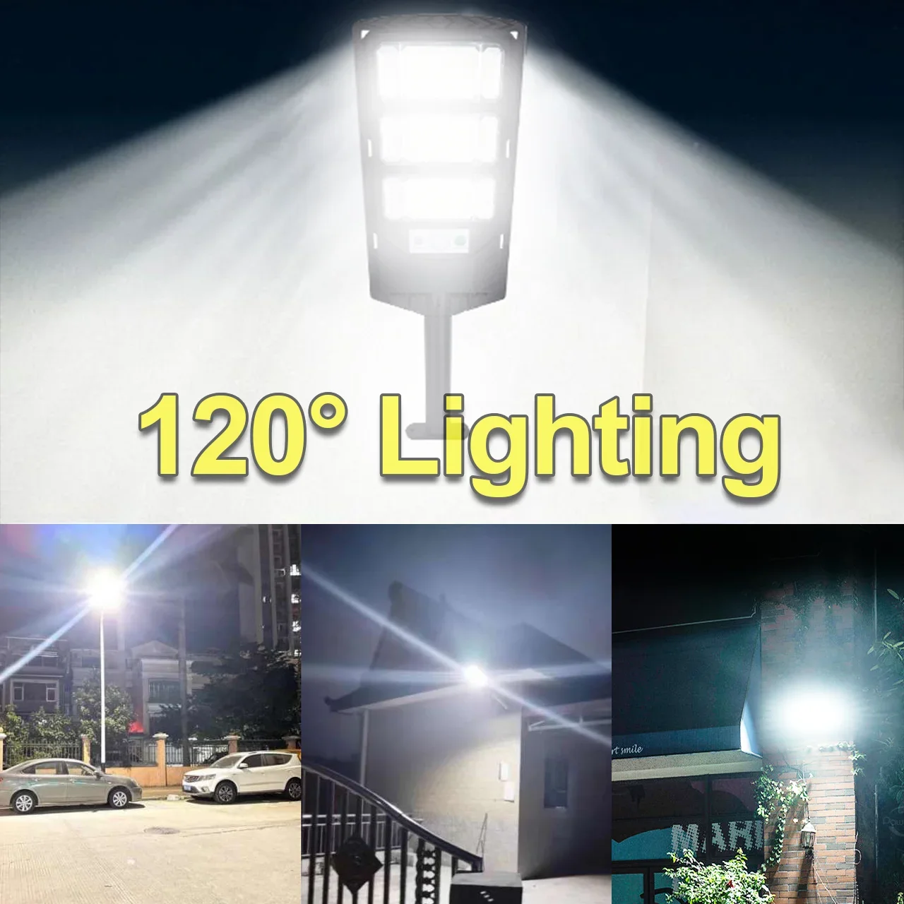 250W Powerful Solar Lights Outdoor Sunlight Charge With Motion Sensor Waterproof Solar Street Light Garden Led Solar Spotlight