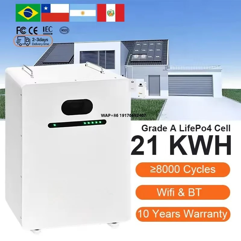 

Solar Electricity Storage System Porwwall Battery 50kW 60kW 70kW Complete Hybrid Solar Power System Kit Wall
