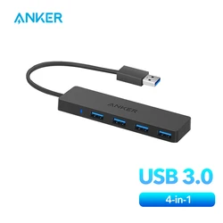 Anker Usb Hub 3.0 4-Poort Ultra Slanke Data Hub Voor Macbook Air Mac Pro Tablet Imac Laptop Notebook Pc Usb Flash Drives