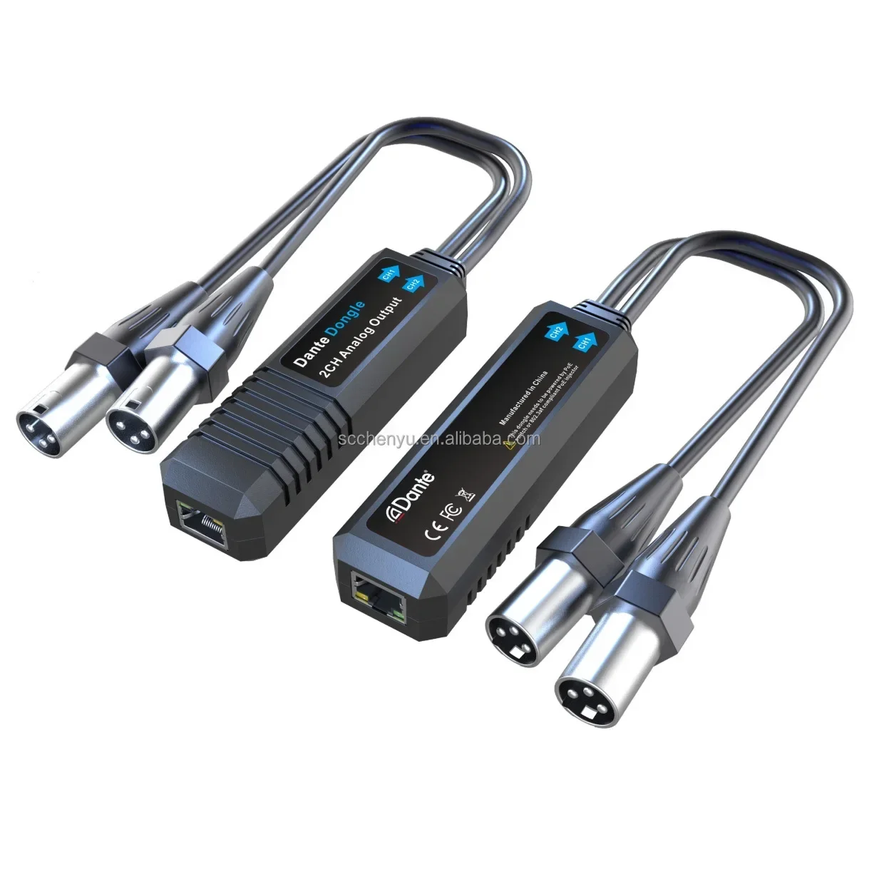 Venda quente estúdio de interface de áudio com porta ethernet (poe) para pc macho para macho adaptador interconversão da interface de sinal de áudio