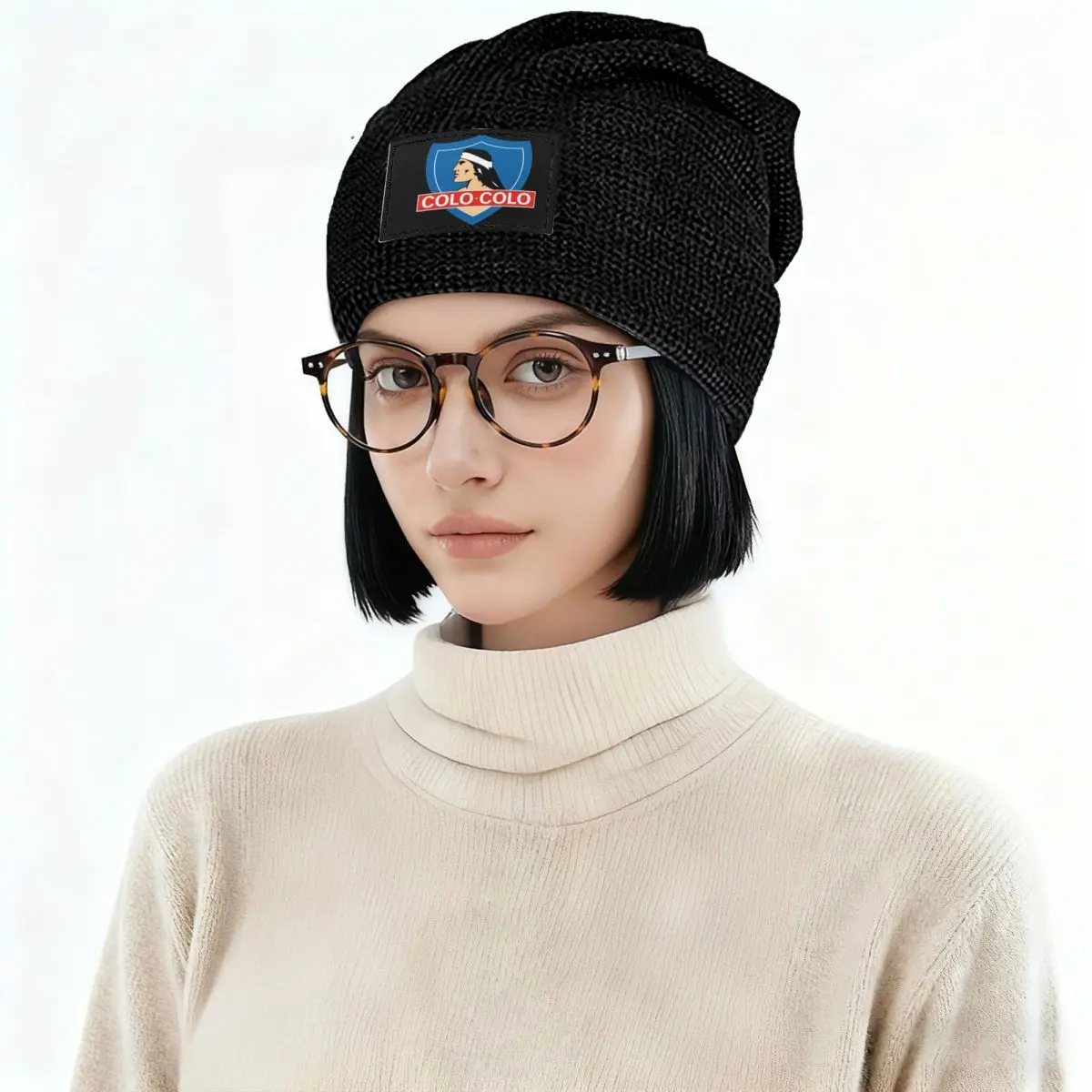 Social Y Deportivo Colo-Colo Warm Fleece-Lined Cap Fashion Bonnet Hat Autumn Winter Outdoor Beanies Hats for Unisex Adult