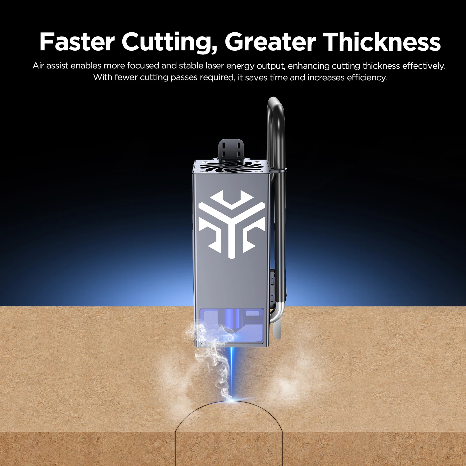 

ACMER C4 Laser Air Assist Pump 30L/min Adjustable Eliminates Smoke/Dust Lowers Temp Air Assist Set