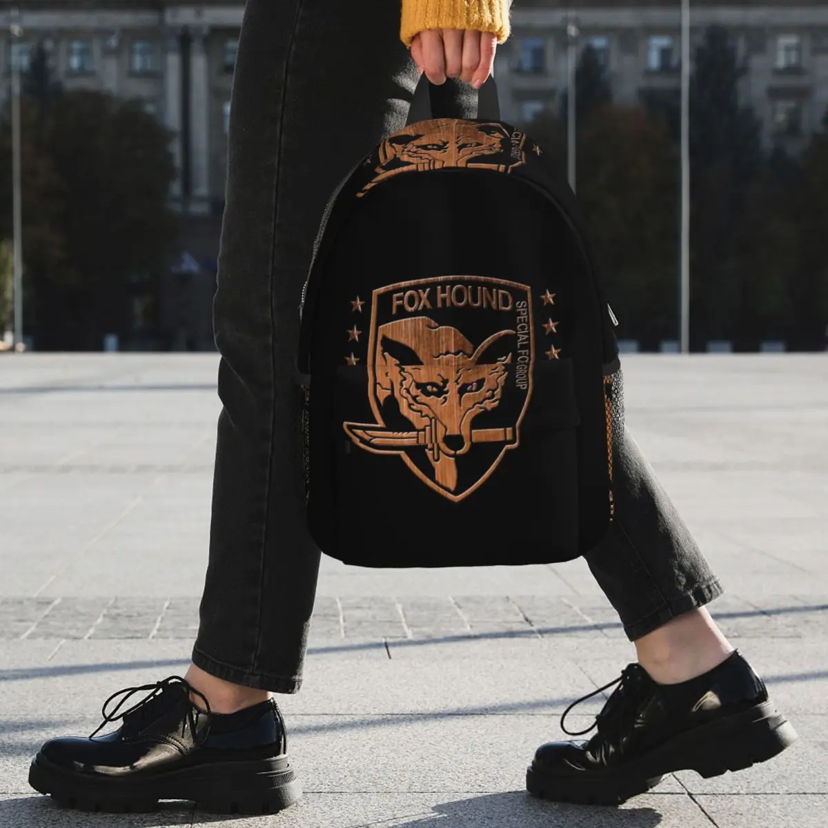Foxhound Special Forces Group Metal Gear Solid Backpack Student BookBag Boys Girls School Bag Laptop Shoulder Bags