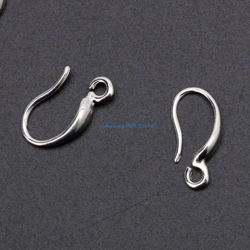 85LF 10 قطعة/المجموعة حلقات خطاف هيبو حساسية أسلاك الأذن الفرنسية مع لفائف هوك أقراط صنع لوازم النتائج مجوهرات ديكور