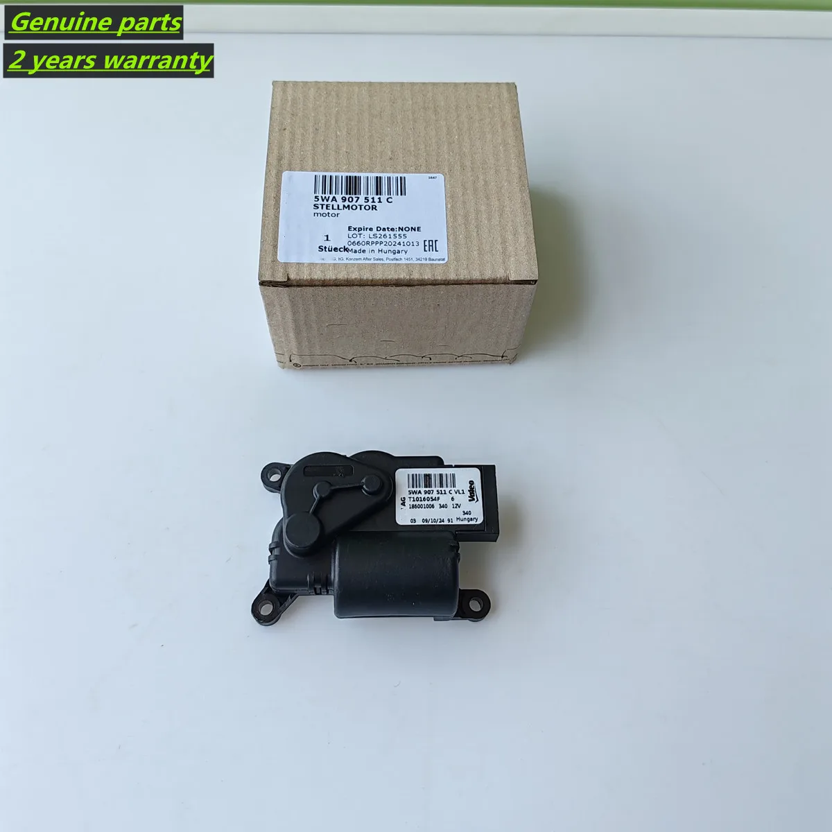 Genuine NEW Air Heater Flap Actuator Motor Module Unit 5WA907511C For VW Audi Seat Skoda 5WA 907 511 C