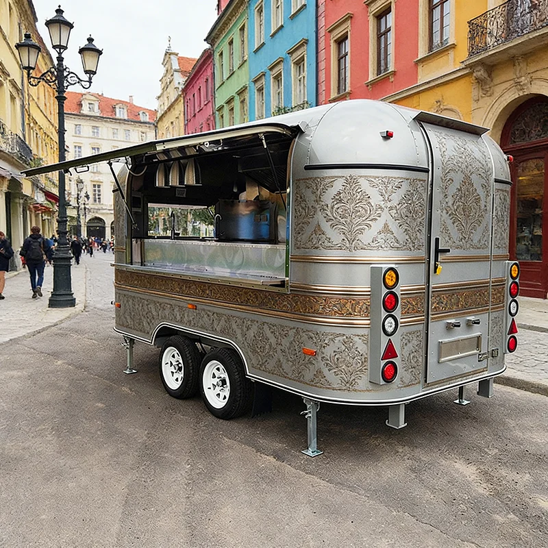 Electric Food Truck with Zero Emission and Quiet Operation for Urban Street Vending