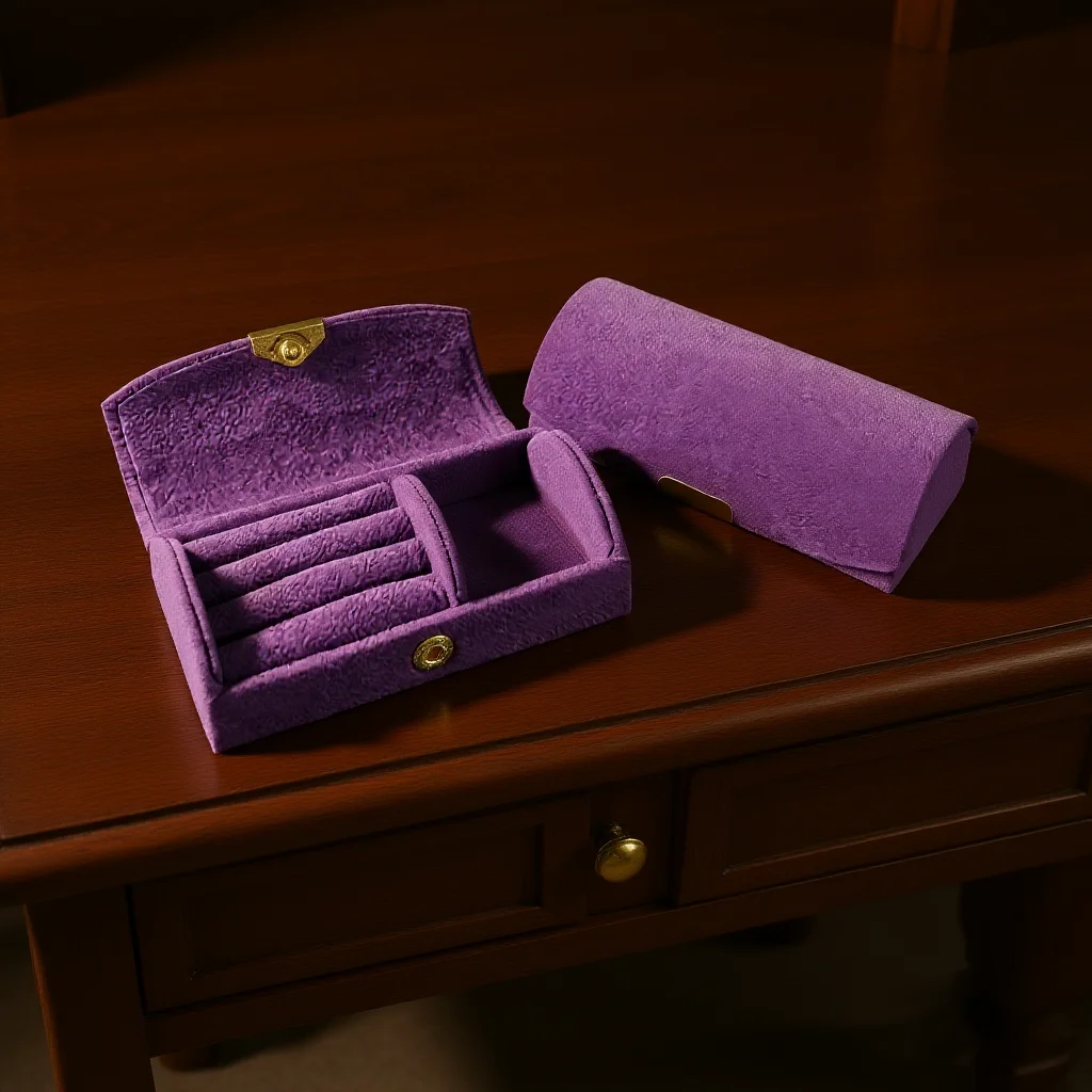 Travel Jewelry Case Minimalist Ring Holder Box Velvet Jewelry Box Lightweight Arched Jewelry Organizer For Business Trip Outdoor