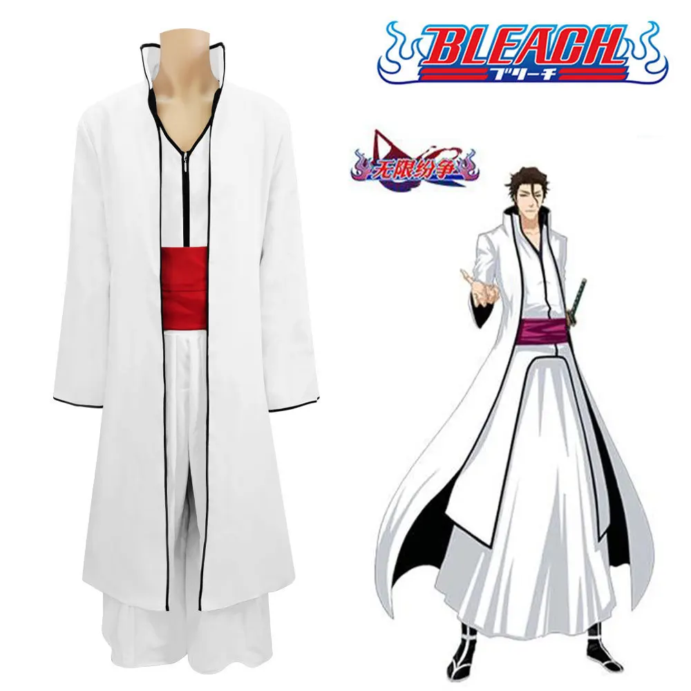 Death Squad Captain Kleidung Aizen Sosuke Arrancar Cos Kimono Anime Cosplay Kostüm
