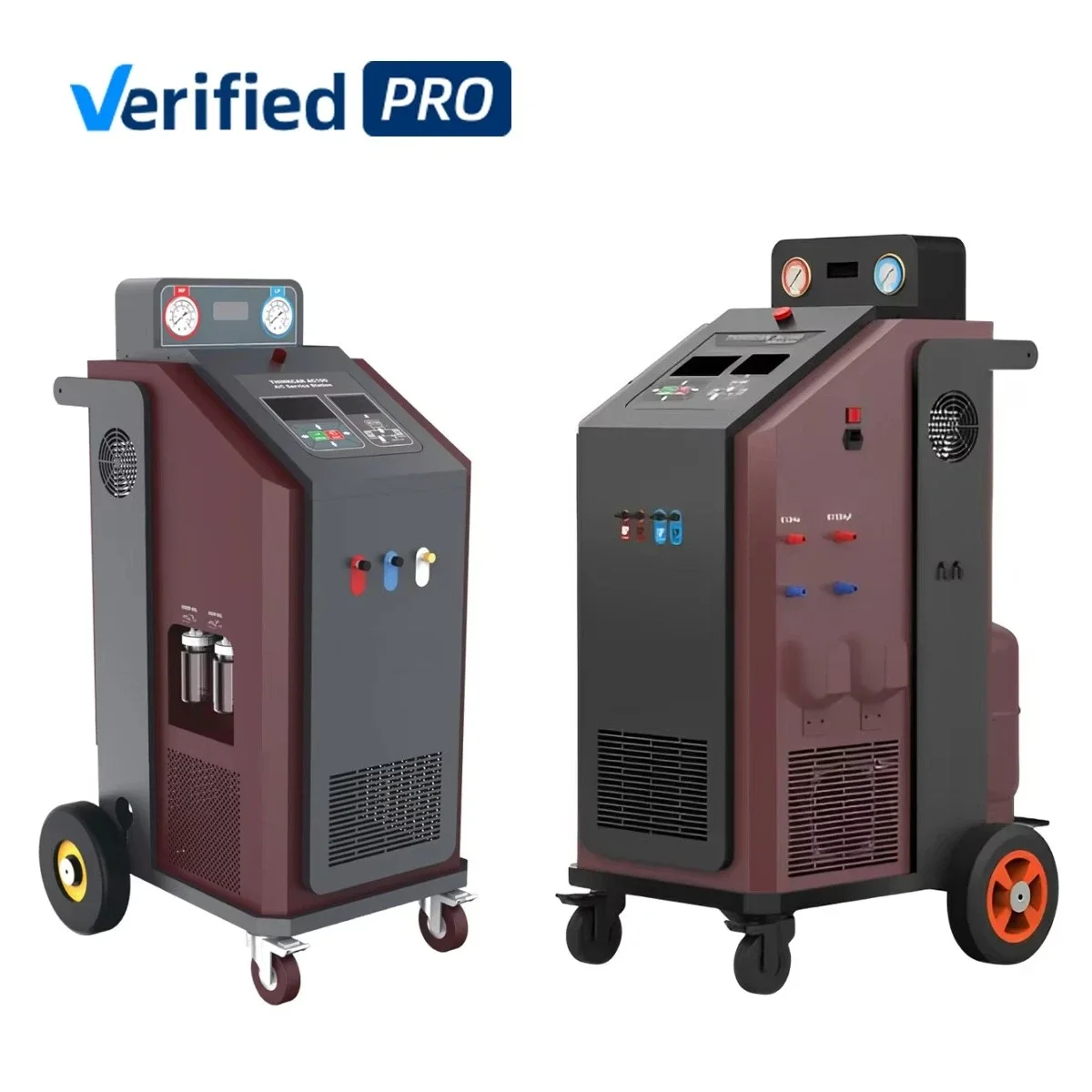 AC 200 Dual System Refrigerant Recovery Machine Car Air Conditioner Cleaning Machine For R1234a&R1234yf