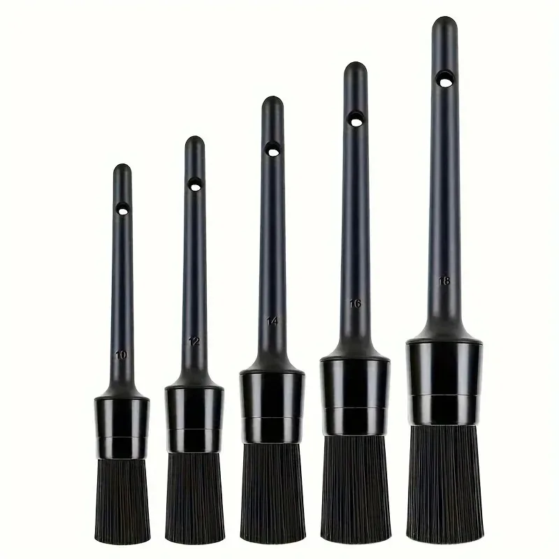 5pcs Motorcycle Detail Brush Set Motorcycle Cleaning Set Used To Clean The Dashboard Inside And Outside The Vehicle