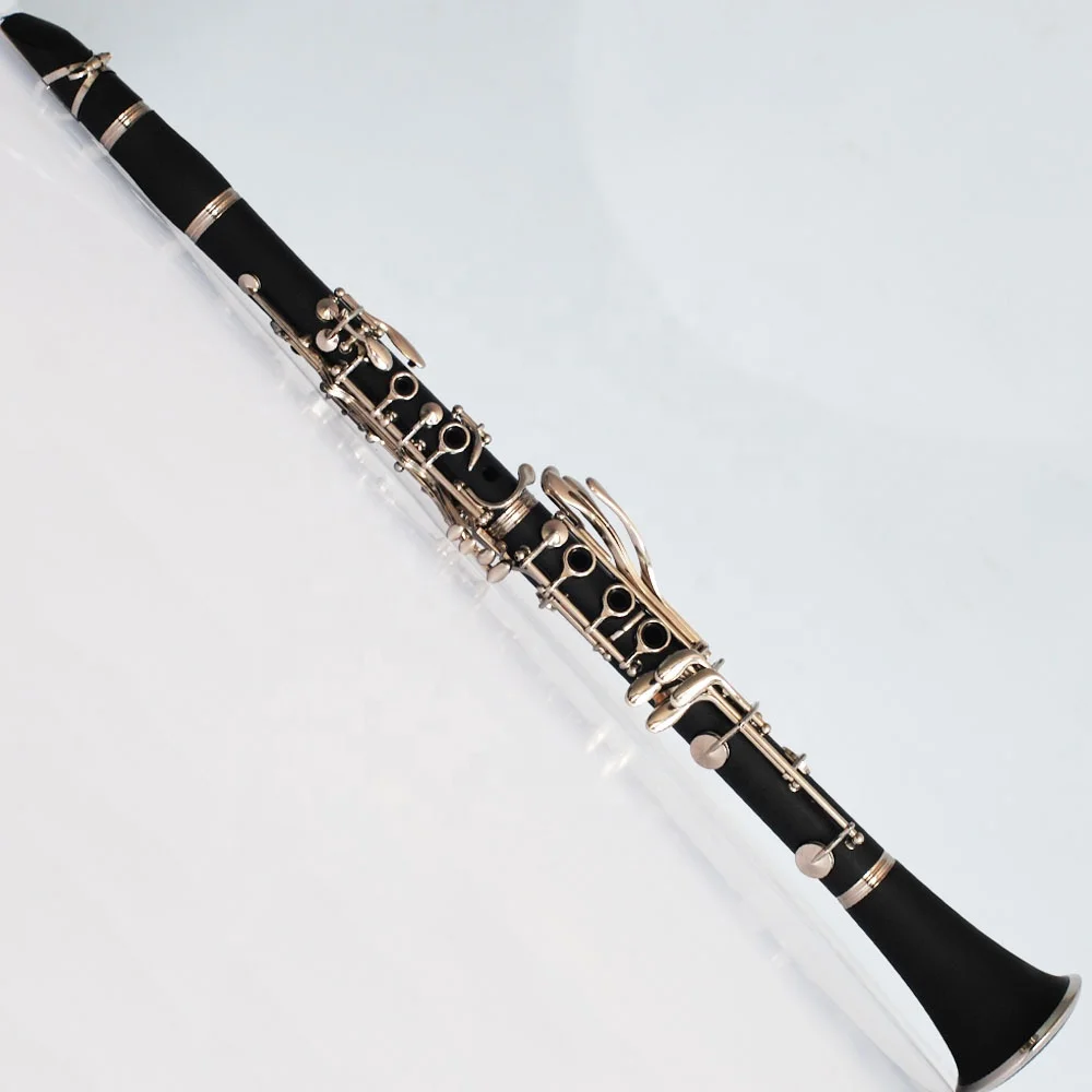 Nickel Plated 18-Keys Ebonite Bb Clarinet