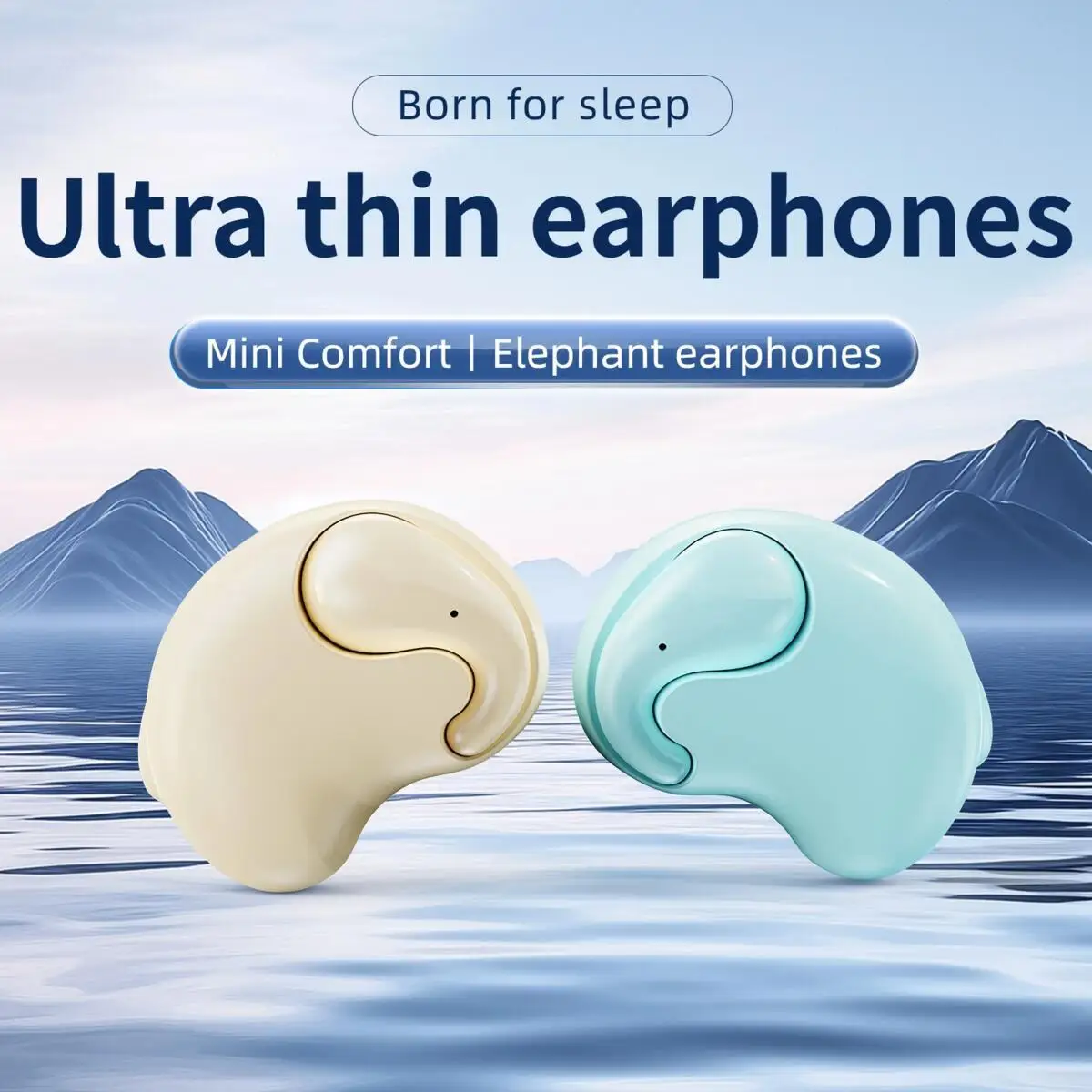 Immagine 3: Cuffie Bluetooth Wireless per Dormire a Forma di Elefantino, Comode da Indossare, con Cancellazione del Rumore, per Bambini, Ideali come Regalo