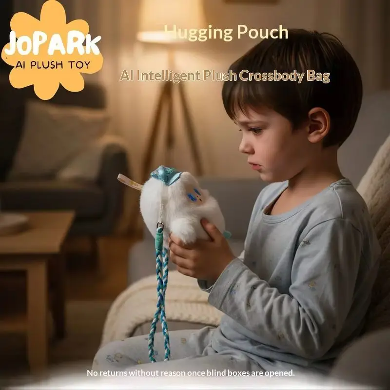 

Jopark Ai Smart Plush Toy Crossbody Shoulder Bag Interactive Comforting Huggable Doll Companion For Kids Daily Play Travel Use