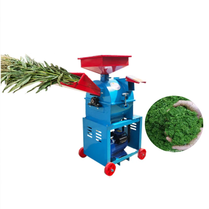 5.5KW Heavy Duty Forage Chopper Emergency Brake Multi Fuel Silage Cutter For Corn Wheat Rice Straw Cattle Sheep Farm