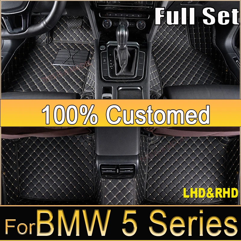 Car Mats Floor For BMW 5 Series E34 1988~1996 Waterproof Car Carpet Floor Mats Cubre Pisos Para Autos Car Accessories Interior