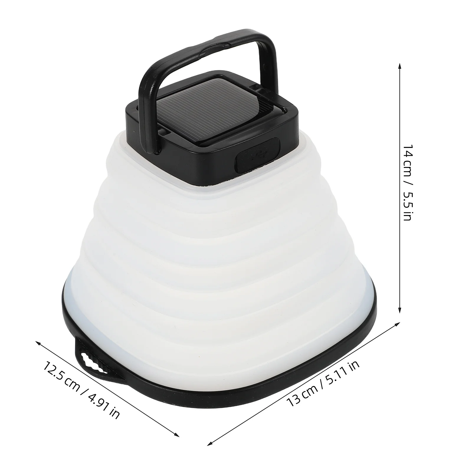 ضوء خيمة محمول للتخييم بالطاقة الشمسية قابل للطي USB قابل لإعادة الشحن مع مقبض مصباح طوارئ مقاوم للماء للمغامرة الخارجية