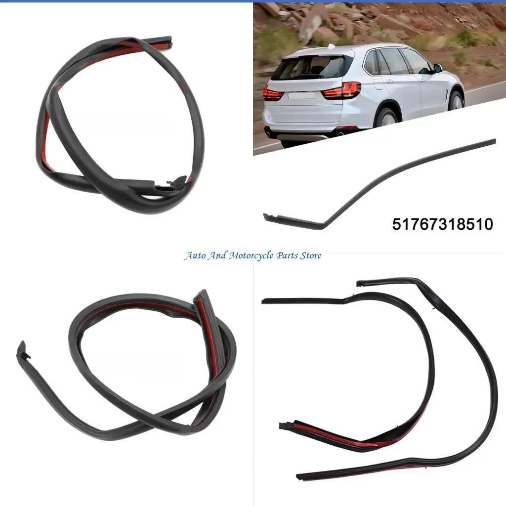 

P9FD Rear Door Seal Weatherstrip Left Right Pair For X5M F15 2014 To 2018 Models 2pcs