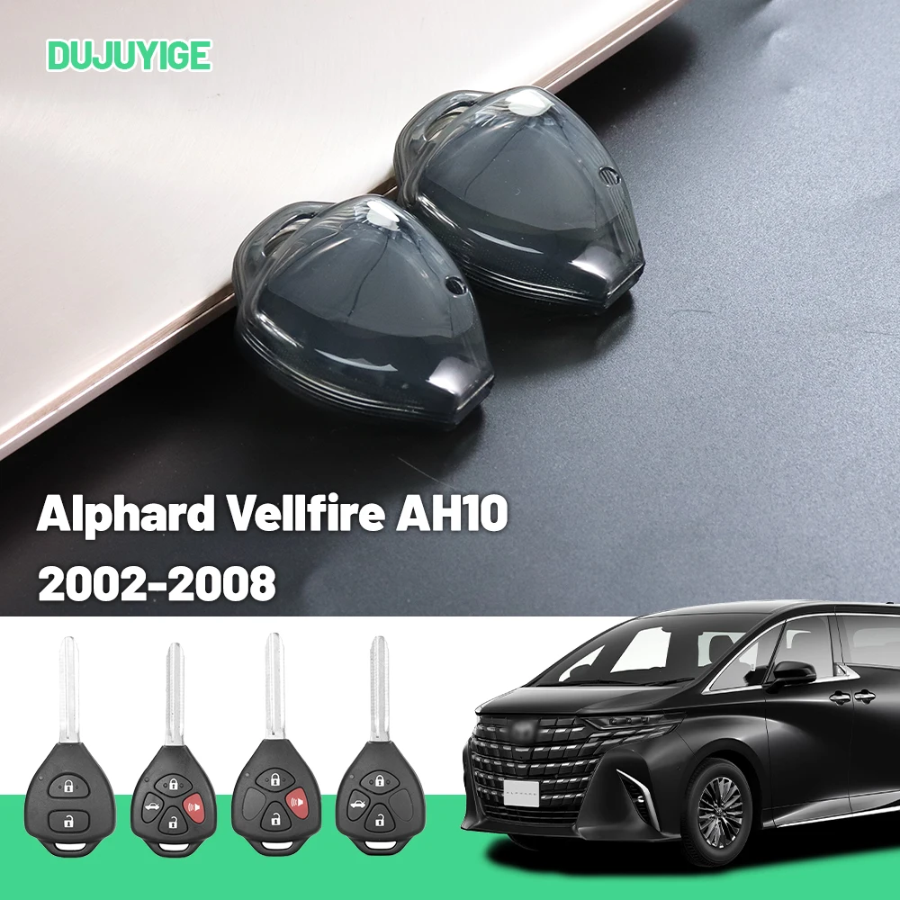 

Clear TPU Car Key Case For Toyota Alphard Vellfire AH10 2002-2008 Key Fob Cover Protector Shell Auto Accessories 2003 2004 2005