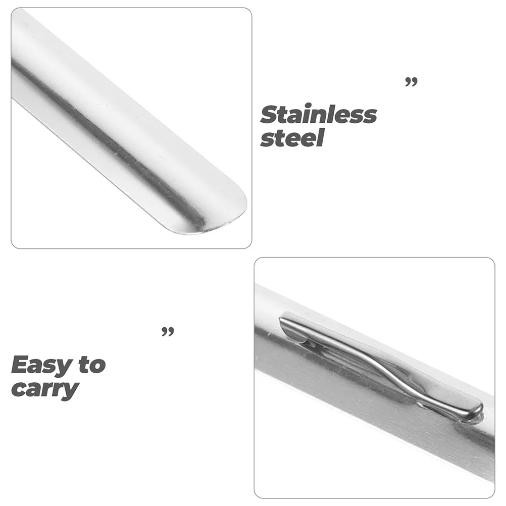 

3pcs Table Crumb Sweeper Dining Tool Clean Scraper Kitchen Bread Dough Cutter Food Restaurant Cleaner Cake Metal Sweeper Fryer