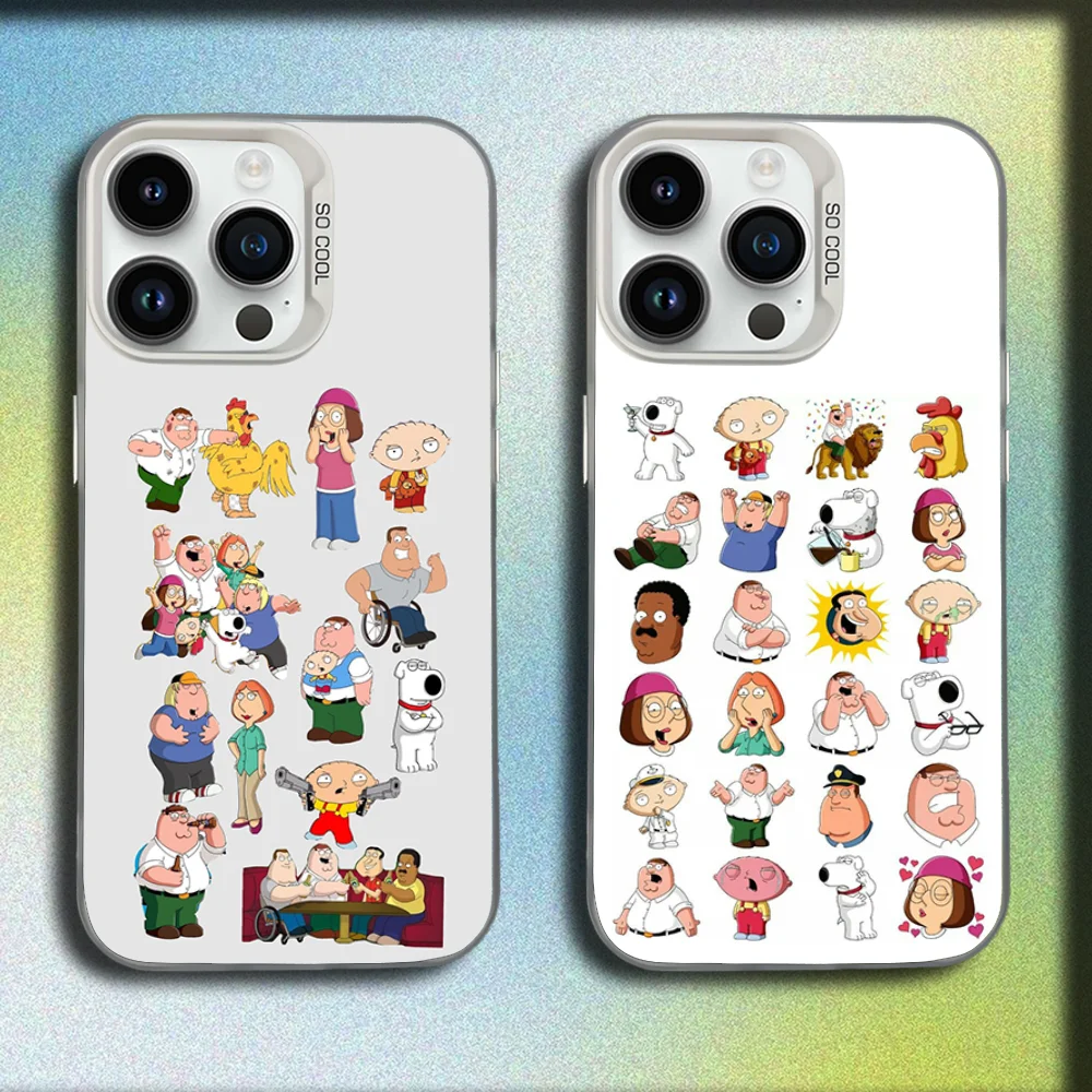 

Peter F-Family G-Guy Phone Case For iPhone 16,15,14,13,12,11,Mini,Pro,SE,MAX White Matte Shockproof Cover