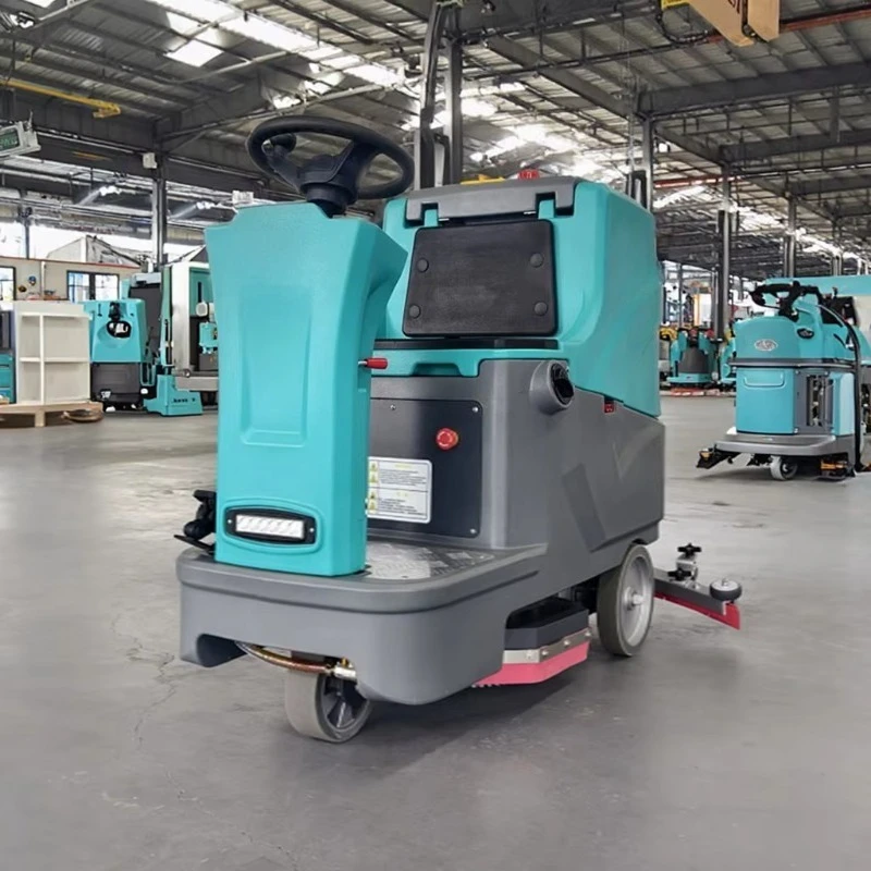 

Electric Heavy Duty Ride-On Self-Propelled Floor Cleaner with 80L Clear 85L Sewage Tanks High Efficiency Extended Working Hours