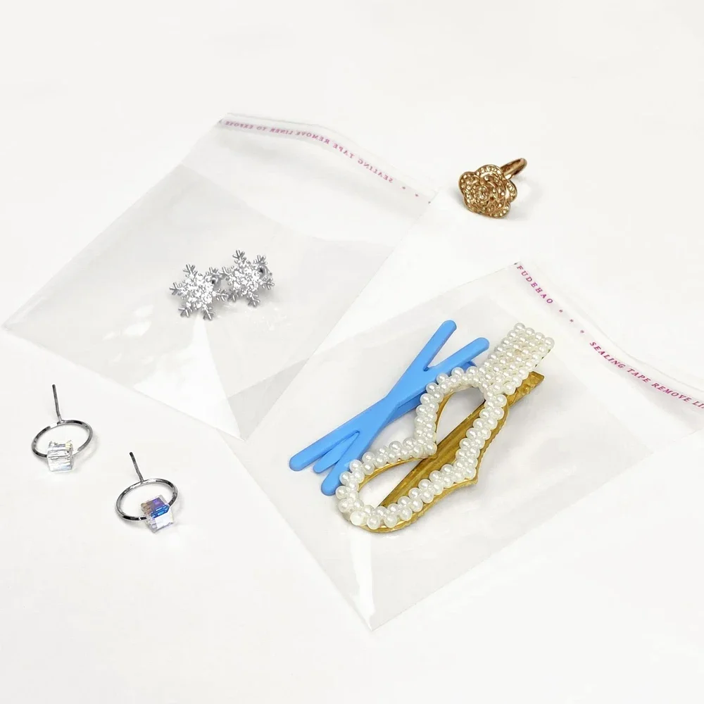 1000-100 Stück OPP Selbstklebende Klare Plastiktüten Verpackungs-Versiegelungs-Cellophanbeutel für Schmuck, Kekse, Süßigkeiten, Geschenke, Kekse Verpackung – Detail 8