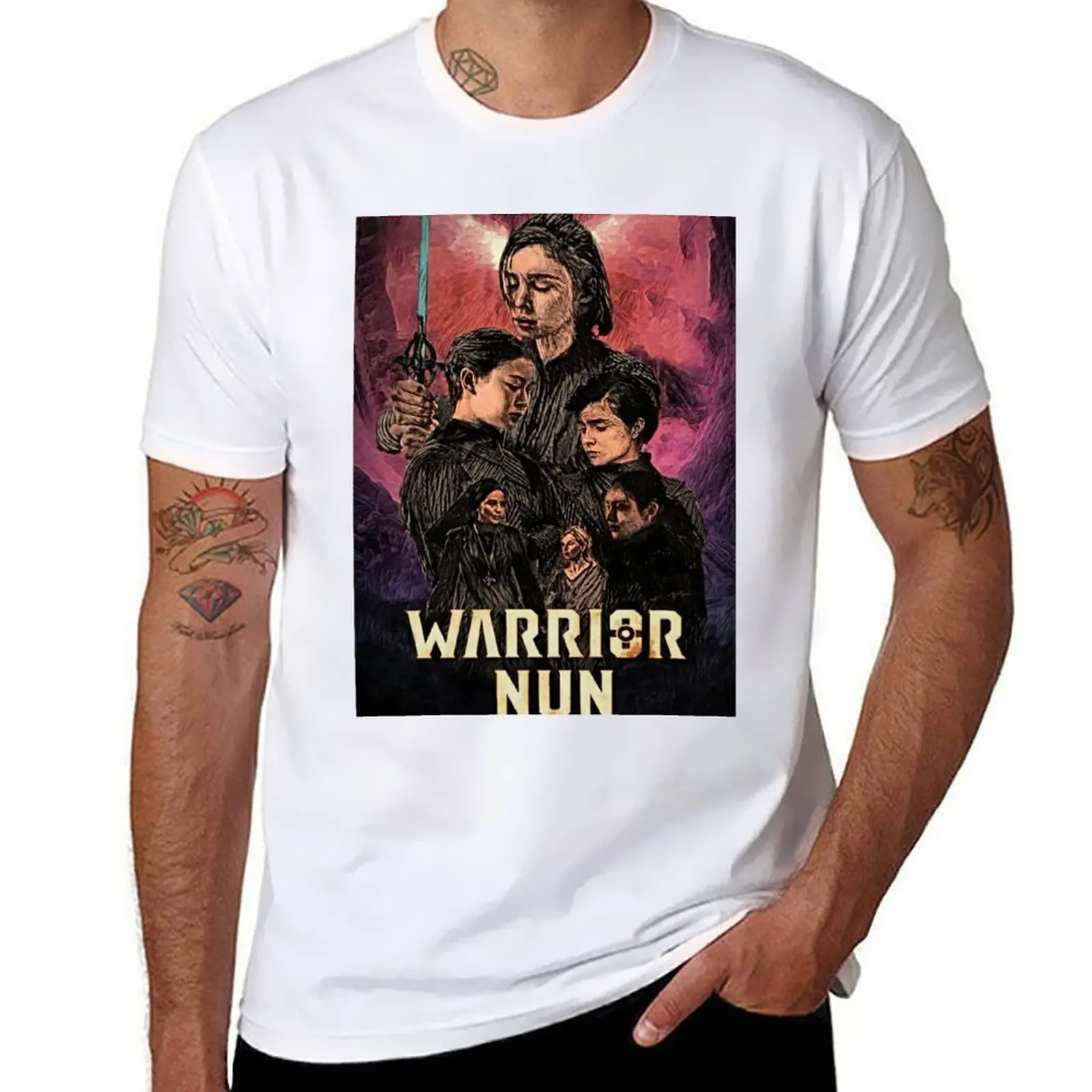 

Warrior Nun Season 2 Poster T-Shirt t shirts with prints black cotton t-shirt plain for man package T-Shirt