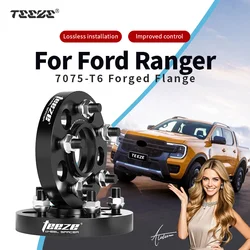 Teeze 2/4pcs 6x139.7 93.1 M12 x 1.5 Hub Centric Black Forged wheel spacer For Ford Ranger 2013-2024 Flange Plate30/35/38/50mm