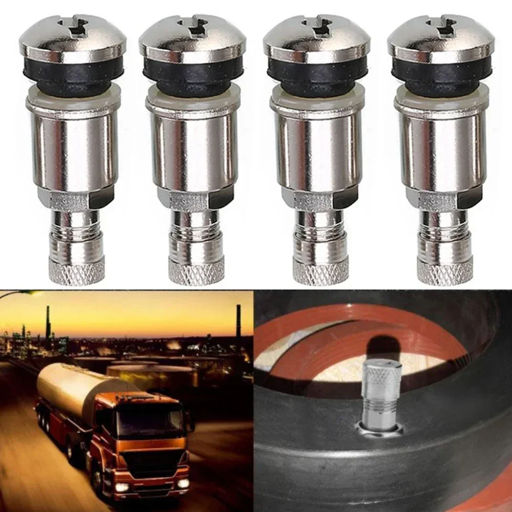 4pcs Car Wheel Tire Valve Cover Metal Valves Chrome Optics Steel Car Rim Valves 11.3mm Auto Replacement Parts ﻿