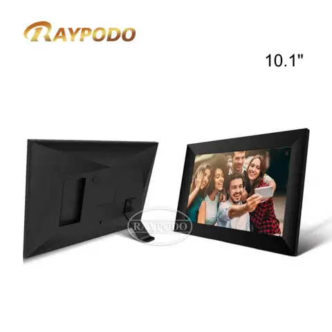 RAYPODO RPD-1000F 디지털 사진 프레임, 대형 디지털 사진 프레임, 자동 슬라이드 쇼 포함