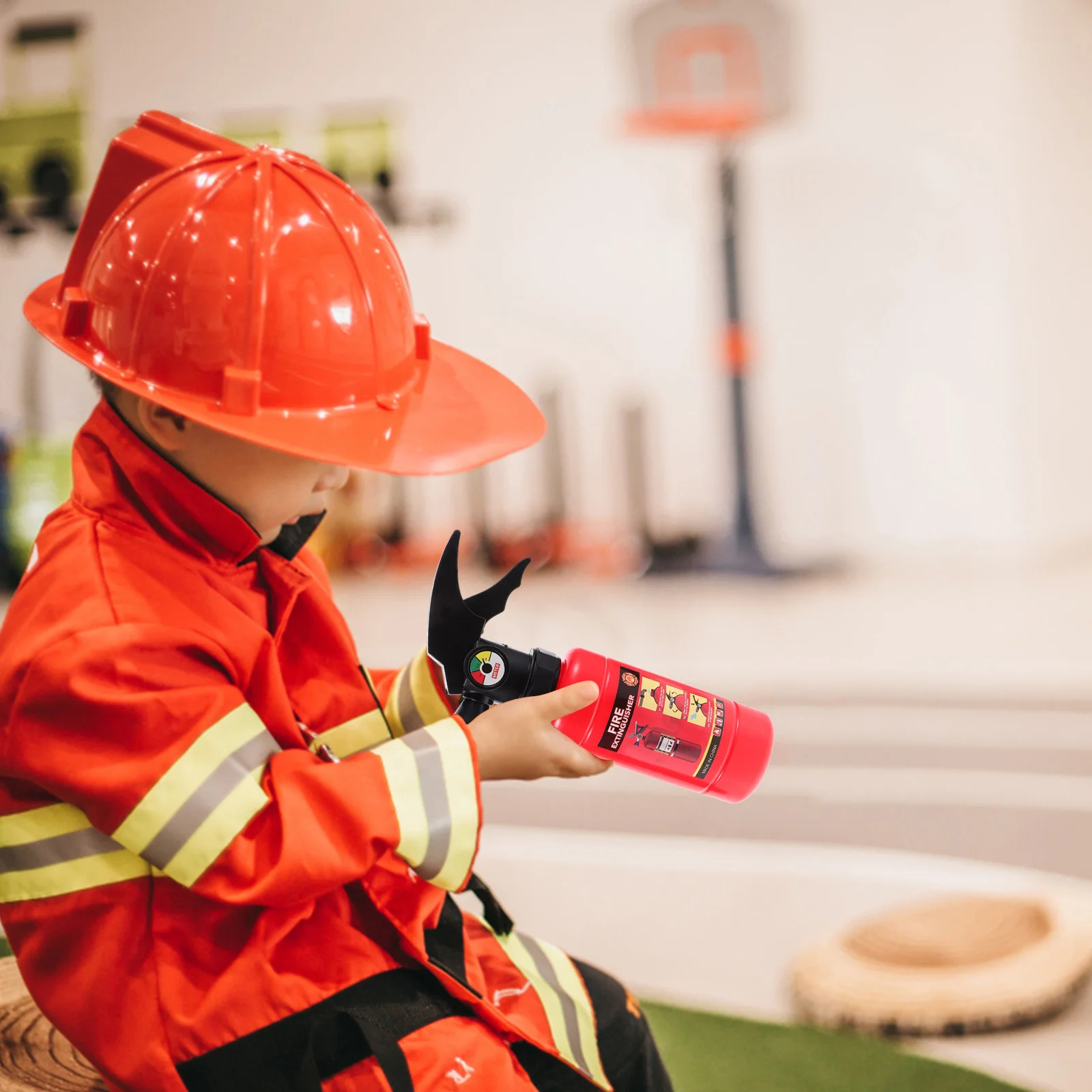 

1 Set Simulation Fireman Role-Play Costume Kids Fire-Fighting Props Pretend Play Accessories For Party Festival Performance