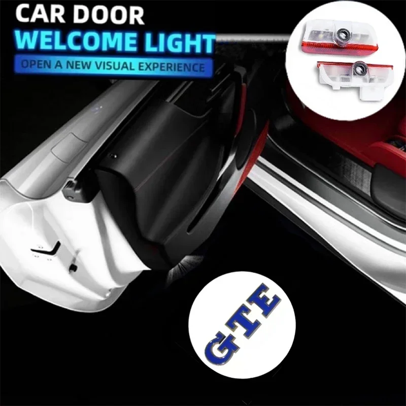 LED Car Door Welcome Light Projector Courtesy Lamp for VW Golf 5 6 7 GTI GTD GTE Tiguan Arteon BORA Passat EOS Touareg Car Goods view 2