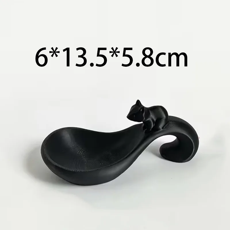 3D Printed Squirrel Figurine Key Storage Tray Creative Animal Decor Dish Desktop Tabletop Organizer for Keys Coins Small Trinket