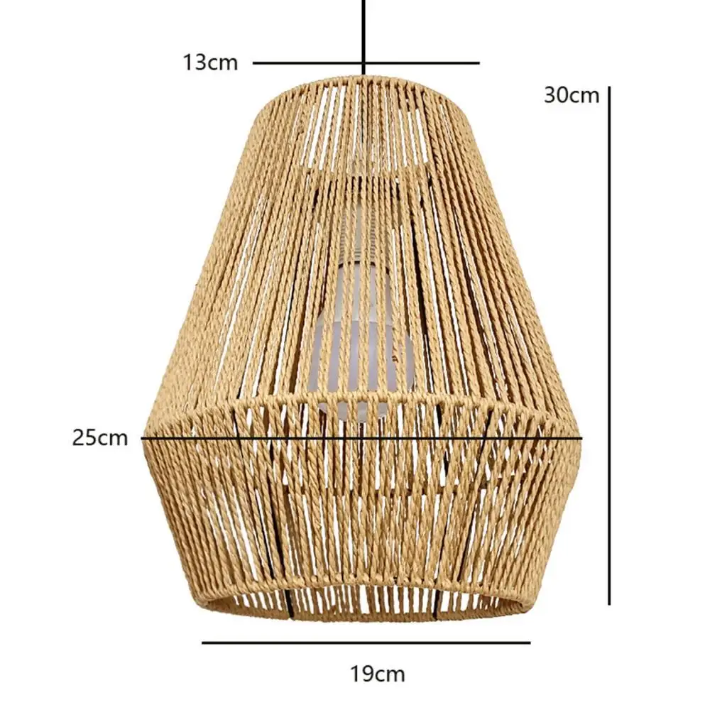 Retro Bamboo Lamp Shade Ceiling Light Bamboo Dome Shade for Kitchen Teahouse