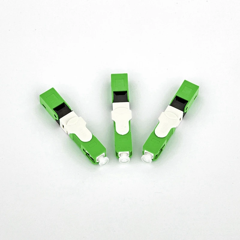 50PCS SC APC Quick Connector Fiber Optic Fast Connector Embedded SC Connector For High-Speed Internet And Cable TV