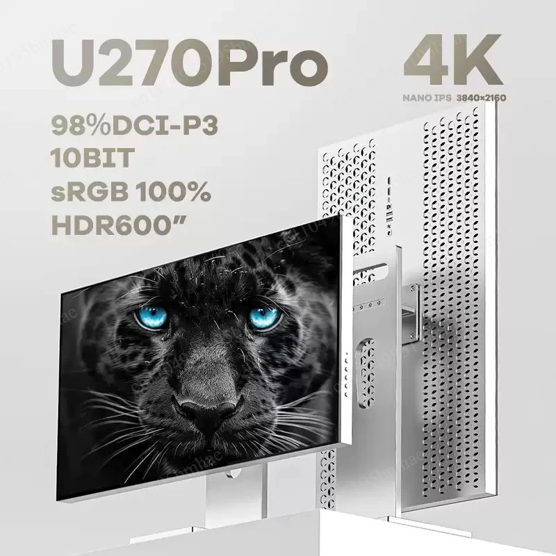 27-Inch 4K Mirror Monitor, Full Aluminum Alloy Body, Designer External Screen for MAC
