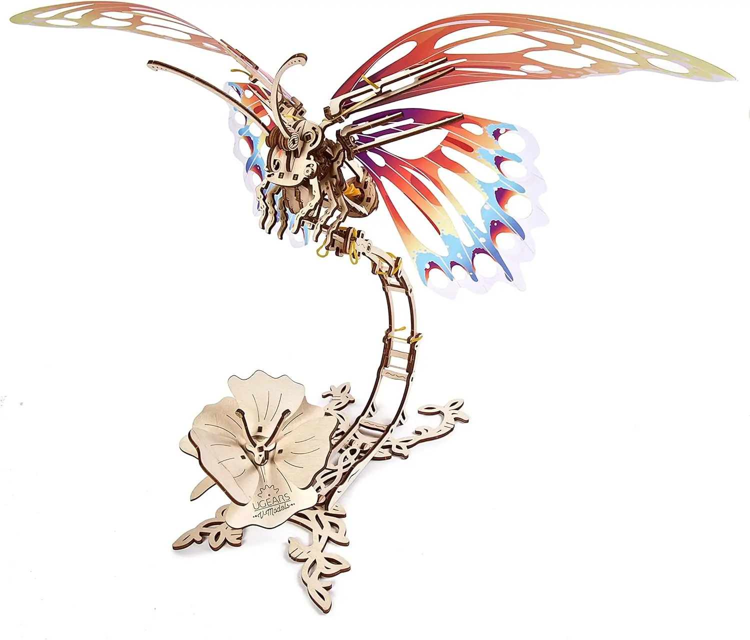

Wooden 3D Puzzles for Adults - Butterfly Puzzle Mechanical Model Kit - 3D Wood Puzzles Adult Automaton - Kinetic Sculpture Model