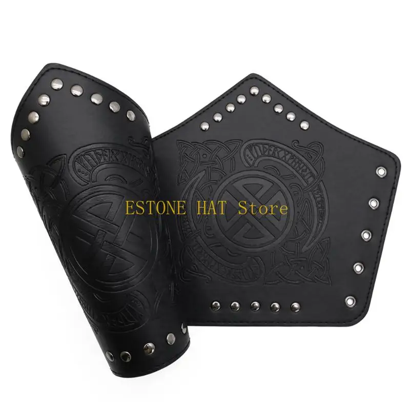 

49MF костюм эпохи Возрождения на Хэллоуин, средневековый пиратский кожаный ремень, наручи, костюм викингов, аксессуары, набор