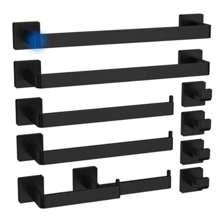 

Держатели для полотенец в ванную комнату с защитой от столкновений, для держателя туалетной бумаги, из утолщенной нержавеющей стали 304, набор из 10 предметов