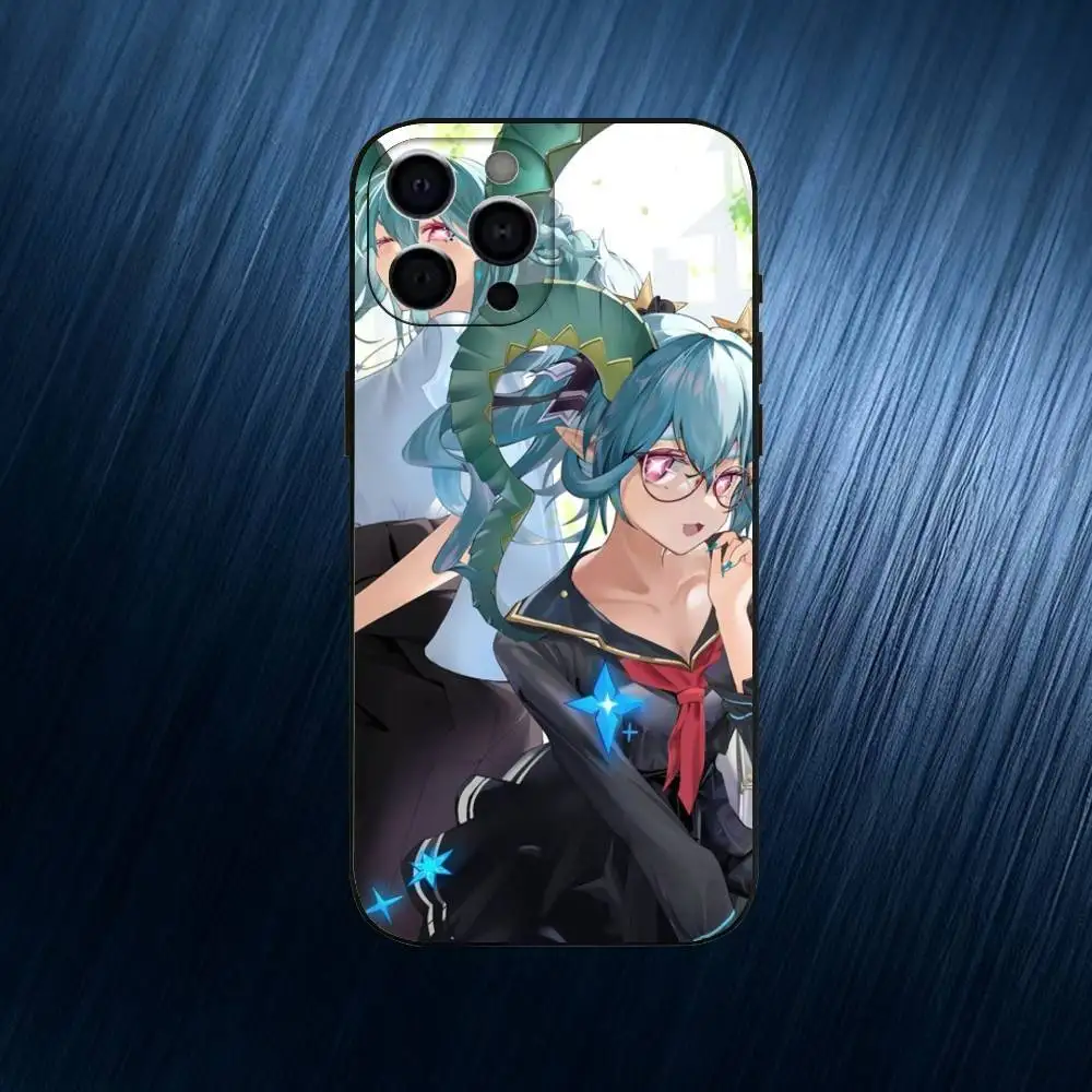 Custodia per telefono FATE GO T-Tiamat per iPhone 17,16,15,14,13,12,11 Plus,Pro Max, cover nera in morbido silicone