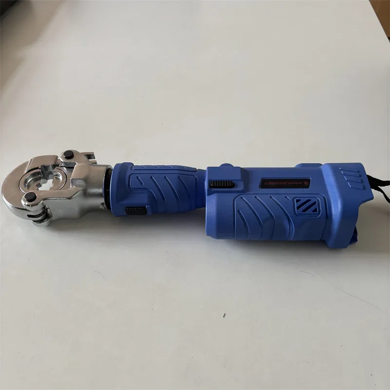 ES-300 Portable Cordless Hydraulic Crimper Lithium Battery Powered Crimping Tool For Copper Aluminum Lugs Cables