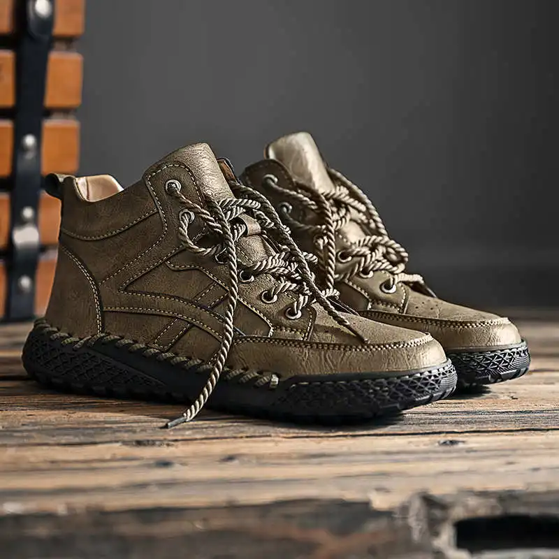 

Outdoor Round Foot Sneakers Shoes Men Running White Moccasin Man Trends Sneakers Sport Supplies Popular Goods League