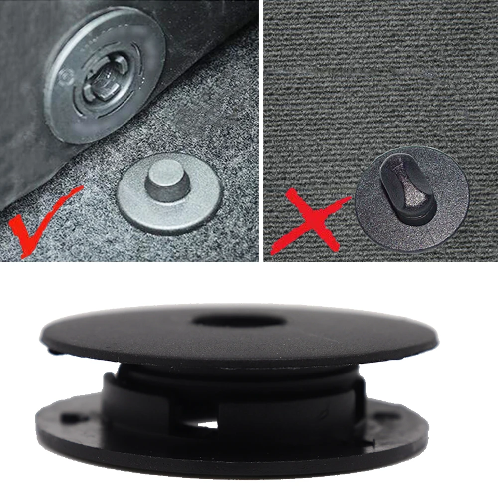 2 Kit For VW Passat B6 B7 2006 - 2015 Polo 6C 6R Touran 1T Sharan Jetta A6 Car Carpet Floor Mat Clip Retainer Fixing Clamp Rivet