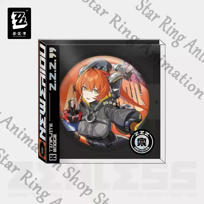 سلسلة اللوحة الدائمة الرسمية الأصلية [Zenless Zone Zero] شارة صفيح دائرية 75 مم فرقة Opolis - جندي الزناد 11