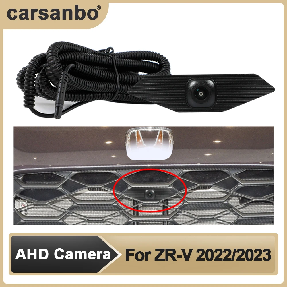 Car AHD Front View OEM Camera HD Night Vision Fisheye 150°Chrome Camera for Honda ZR-V 2022/2023 Parking Monitoring System