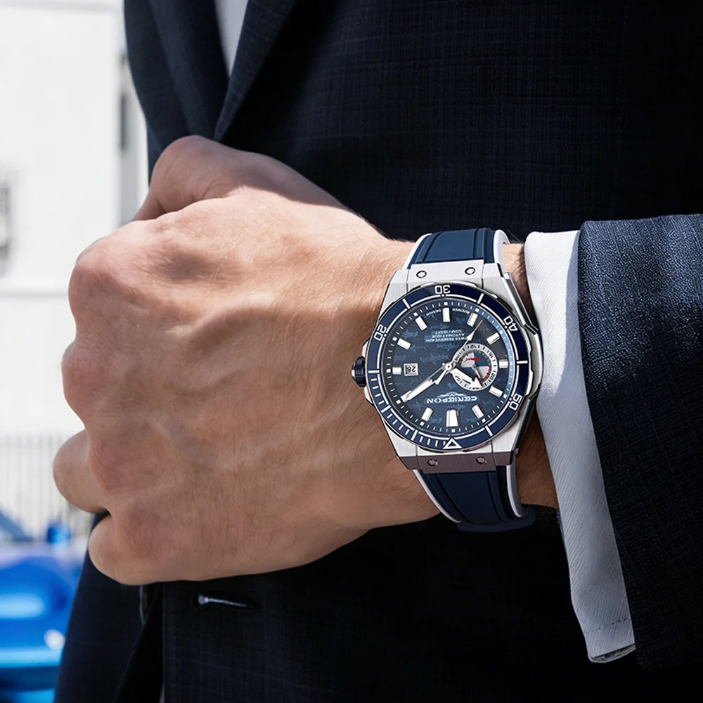 

Customized Mens Pagani Designs Automatic Watches for Men Mechanical Wristwatch Silicone Strap Waterproof Man Watch Reloj Hombre