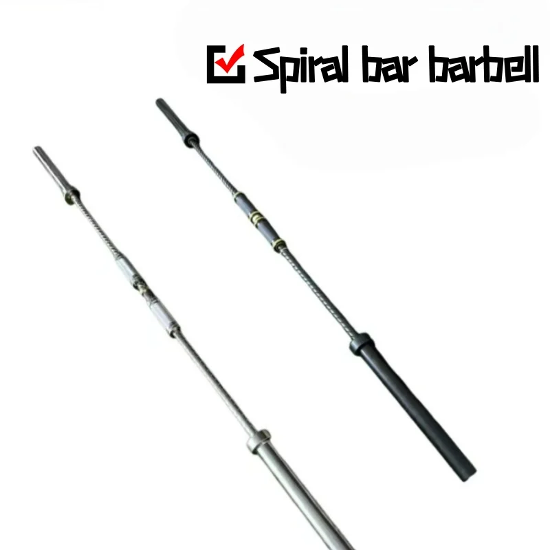 Spiral barbell bar gym home-specific barbell bar for enhanced exercise Large Fitness Equipment Body Building Entertainment