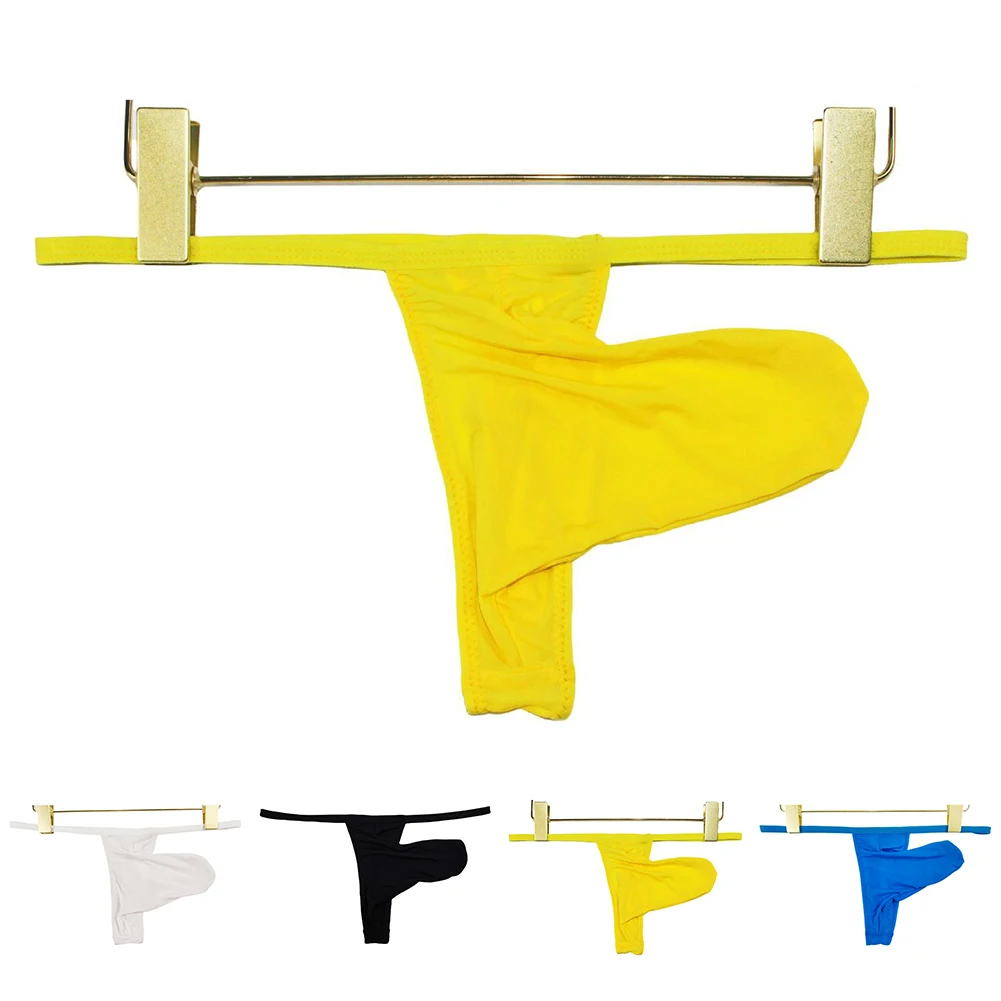 الانتفاخ الحقيبة ملخصات الحرير الجليد ثونغ العلامة التجارية الجديدة تنفس النسيج الرجال الملابس الداخلية مادة البوليستر لارتداء غير رسمي