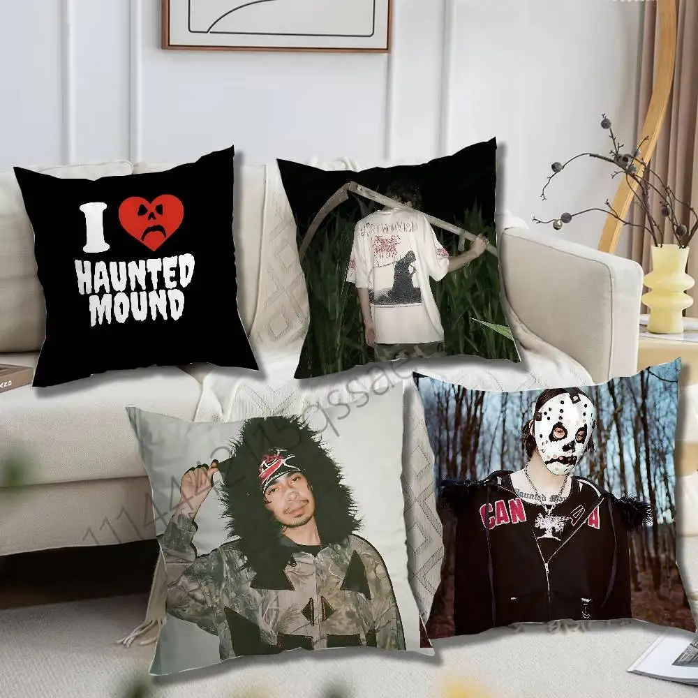 Noir Graveyard Art Pillow cases Organic Linen Pillow Case Double-Sided Print Cushion Cover for Sofa Home Decor Gift