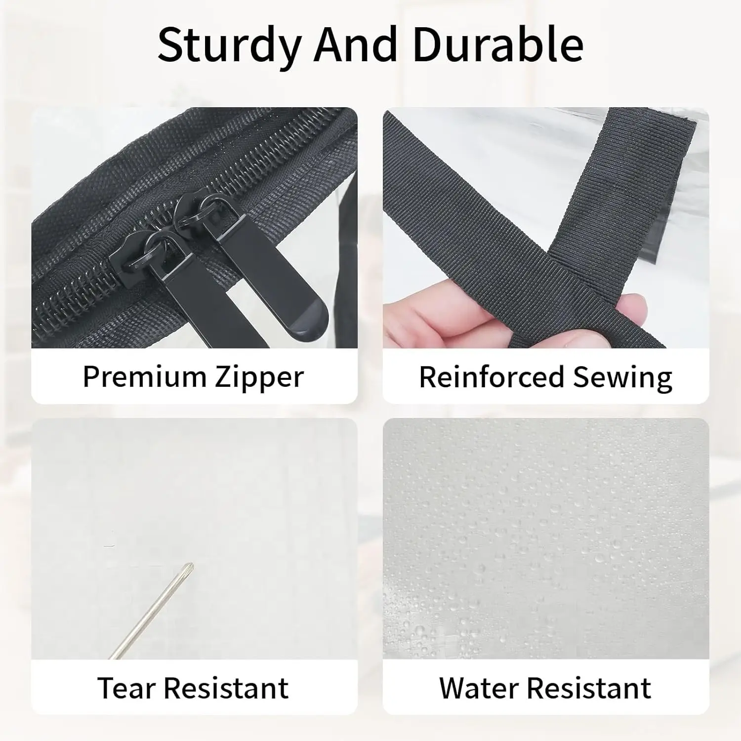 Extra Large Waterproof Moving Bags with Handles, Foldable Storage Totes for College Dorm and Home Use